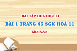 Bài 1 trang 45 SGK Hoá 11: Tính chất hoá học Axit Nitric và Muối Nitrat